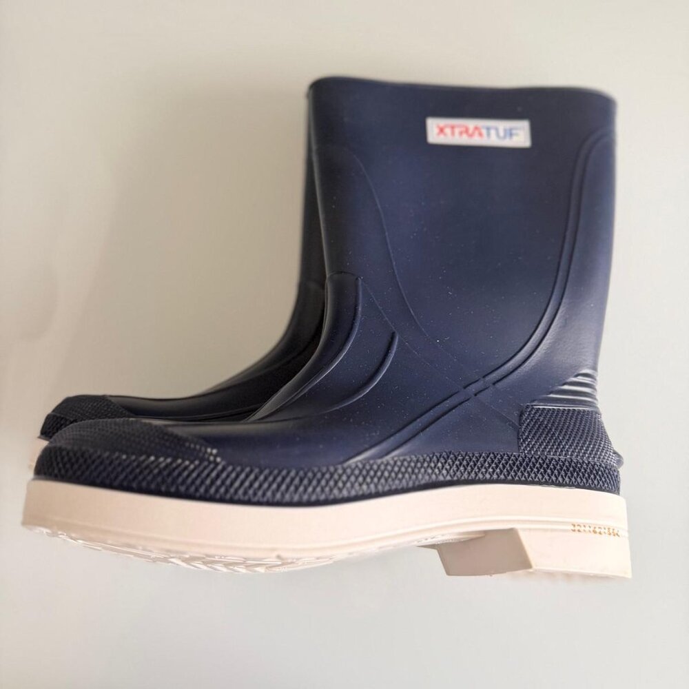 XTRATUF Black Ankle Deck Boots Waterproof Slip Resistant Women’s 5